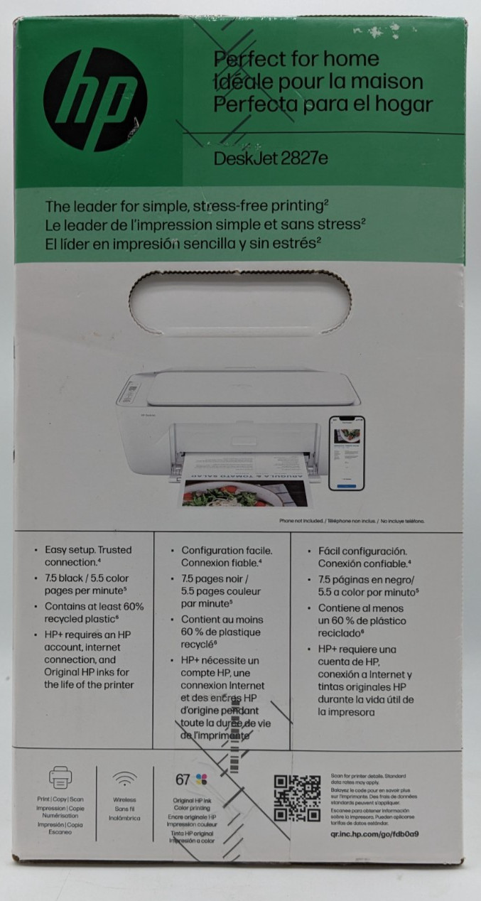 HP DeskJet 2827e Wireless Printer Print Scan Copy 5