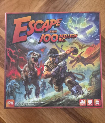 Escape From 100 Million BC Board Game IDW Games Complete Open Box