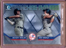 2018 BOWMAN CHROME ANTHONY SEIGLER & JOSH BREAUX FRANCHISE FUTURES