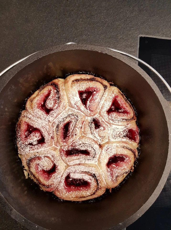 Dutch Oven Gusseisen Topf Feuertopf Gusstopf Schmortopf Bräter Alpha BBQ-Toro - Bild 4 von 4