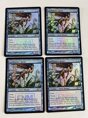 MTG 4x Spellstutter Sprite   FNM Promo 2011   Foil   EX+/NM- Playset