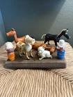 Vintage Fisher Price Little People Farm Animals/Figurine Lot Horse Cowboy Indian
