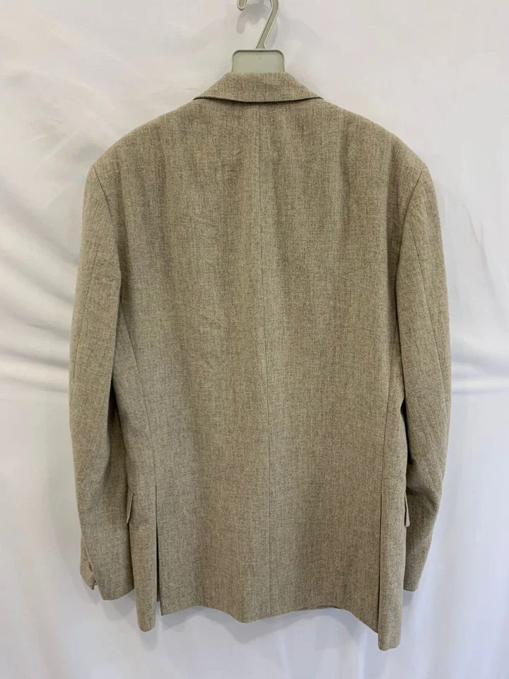 Belvest Tailoring Style Blazer Jacket Men 48R M Beige  Made in Italy #104 - Image 2 of 4