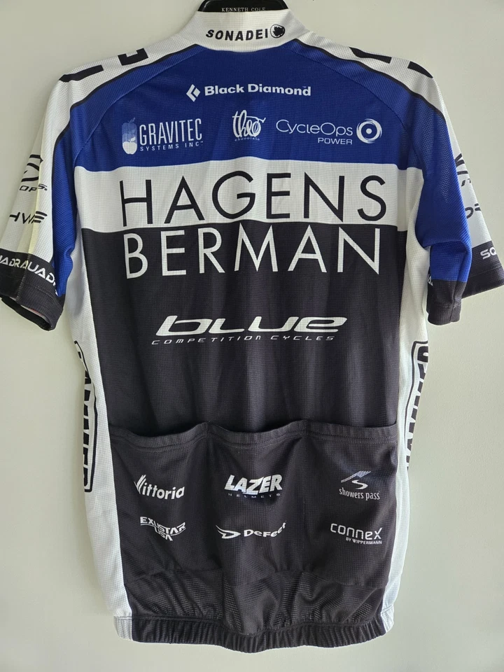 Kit de baberos y camiseta grandes para hombre Squadra Hagens Berman equipo de ciclismo Foto 2 de 4