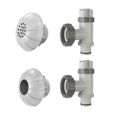 Above Ground Pool Parts Plunger Valve Pool Inlet Nozzlet and Outlet Strainer ...