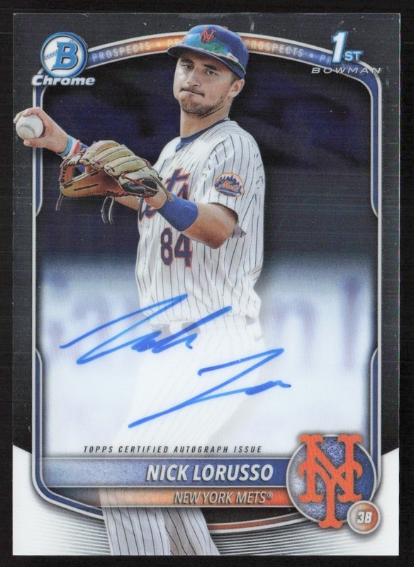 2025 Bowman Chrome Prospect Nick Lorusso Auto #CPA-NL GS1