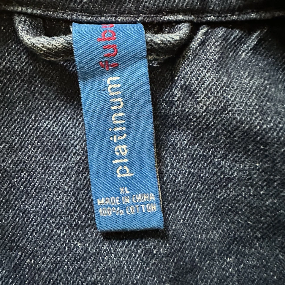 Fubu Platinum Fat Albert Denim Trucker Jacket Football 90s Y2k Men’s XL - Image 2 of 4