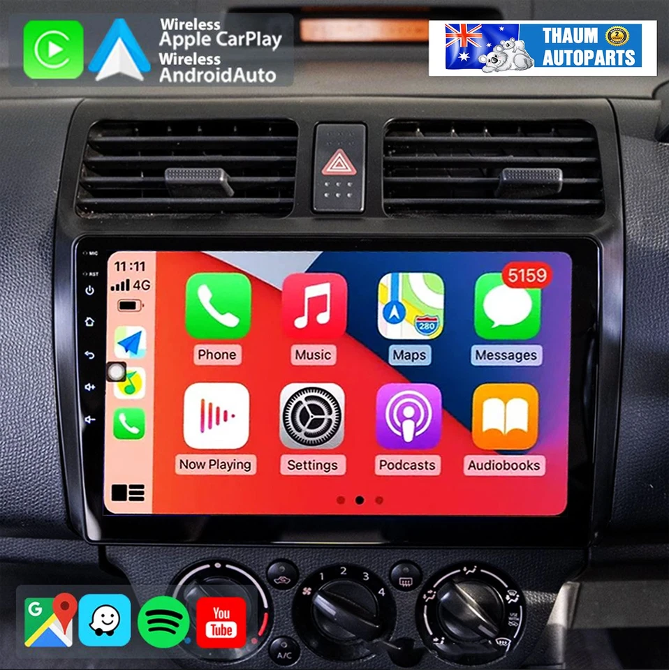 For Suzuki Swift 2005-2010 Android 13 Carplay Car Radio Stereo 32G GPS Head Unit - image 4 of 4