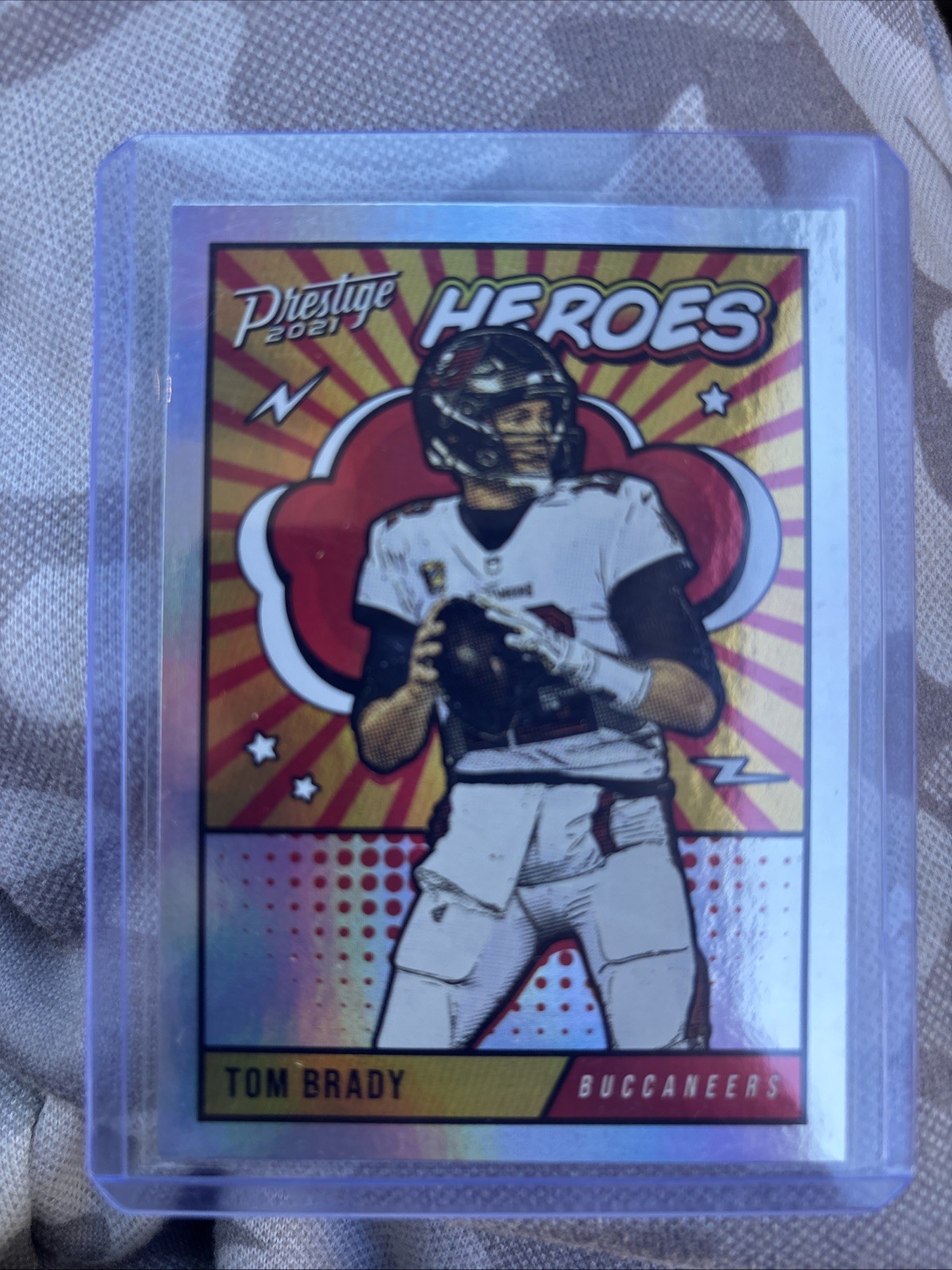 2021 Panini Prestige Tom Brady "Heroes" Holo No. HE-5 CLEAN!!!