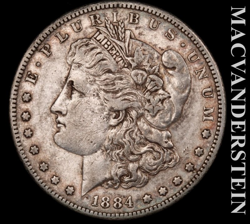 1884-S Silver Morgan Dollar - Scarce  Extra Fine  Semi-key  Better Date  #L7923