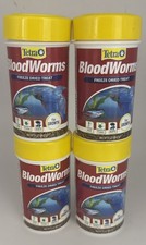 4XTetra BloodWorms 0.25 Oz, Freeze-Dried Food for Freshwater and Saltwater Fish