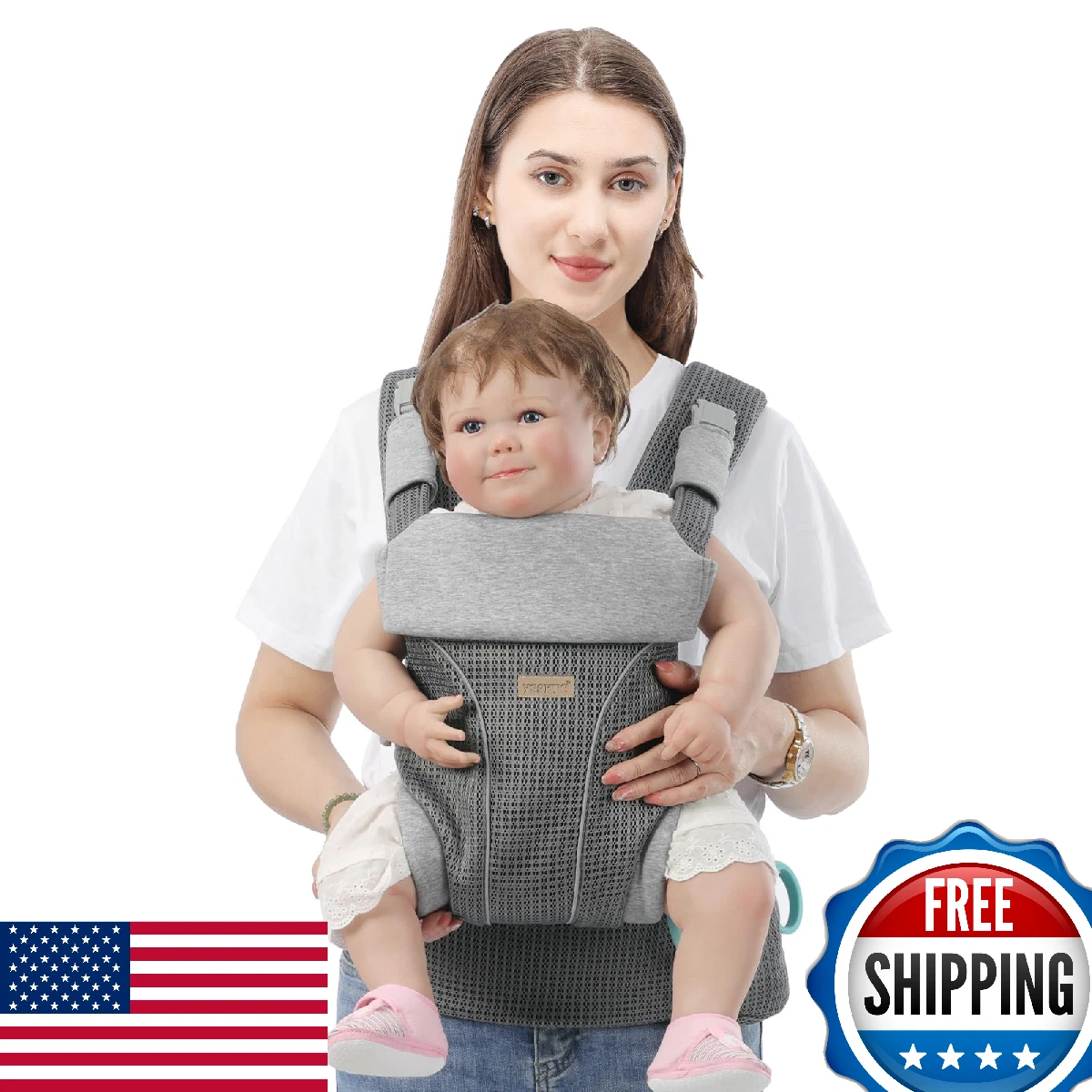 YSSKTC Baby Carrier Newborn Toddler Ergonomic Adjustable Breathable Infant Carri