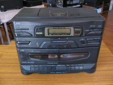 JVC PC-XC110 CD/Dual Deck Stereo Receiver Unit Only No Remote Tested Works Great