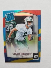 2017 Donruss Optic Red and Yellow #163 RC Chad Hansen Rated Rookie Jets