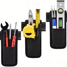 2Pcs Small Tool Pouches with Belt Clip, Tool Bag, Tool Pouch Black Pen Holder