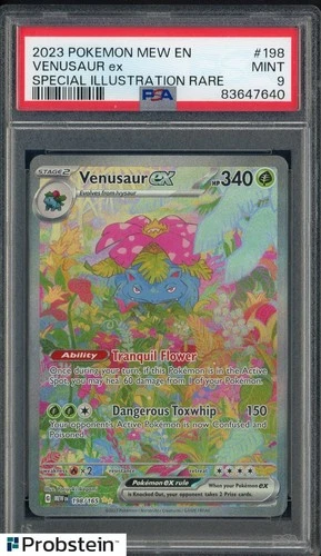 2023 Pokemon Mew EN Special Illutstraion Rare #198 Venusaur Ex PSA 9 MINT