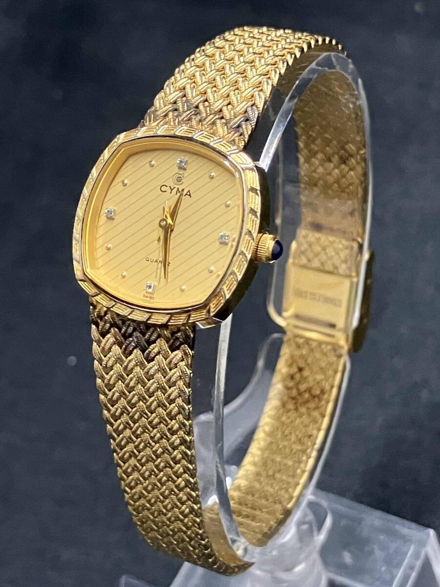 CYMA 616SP Quartz Movement Gold Used Watch | eBay