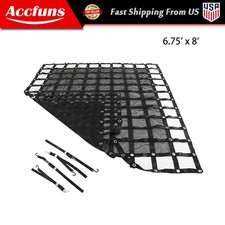 For Pickup Trucks W/ Cam Buckles S-Hooks 6.75' x 8' FT Heavy Duty Cargo Net