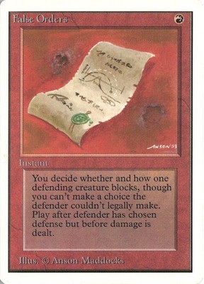 MTG 1993 False Orders Unlimited Edition Magic NM