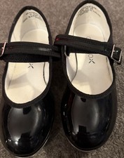 Capezio Child 12.5 Black Patenlite Mary Jane TeleTone Tap Shoe