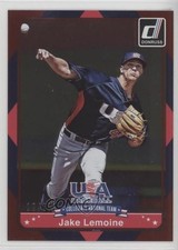 2015 Panini Donruss USA Collegiate National Team Red 19/25 Jake Lemoine #2 1b9b