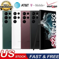 NEW Samsung Galaxy S22 Ultra 5G SM-S908U1 128GB/256GB/512GB Unlocked Smartphone