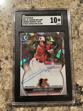 2023 Bowman Jackson Holliday Chrome Prospect Auto Atomic Refractor /100 SGC 10!