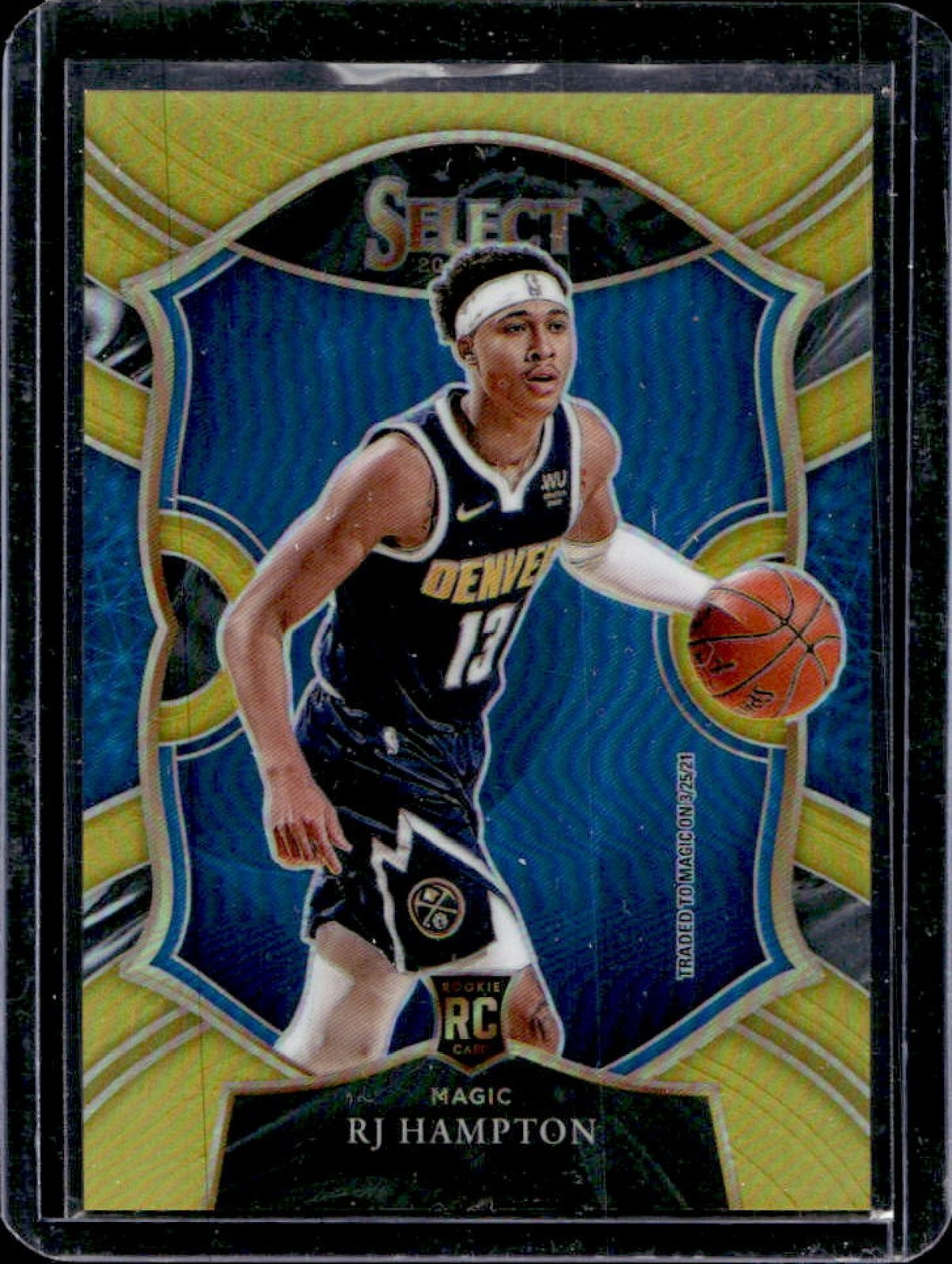 2020-21 Select RJ Hampton RC Gold Prizm Concourse #/10 Magic