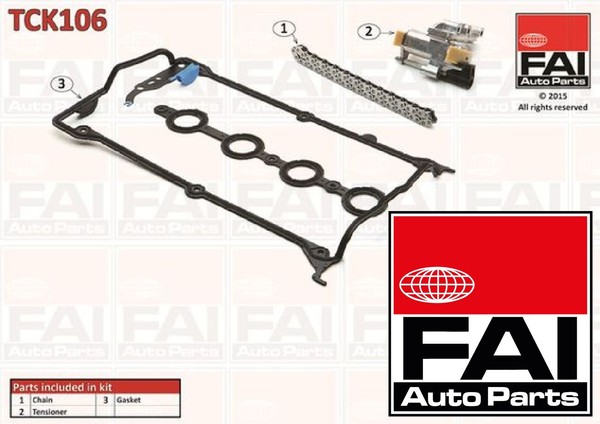 FAI AutoParts TCK106 Steuerkettensatz Satz Steuerkette-image