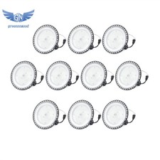 10Pack 100W UFO Led High Bay Light Factory Warehouse Commercial Shop Lights Plug