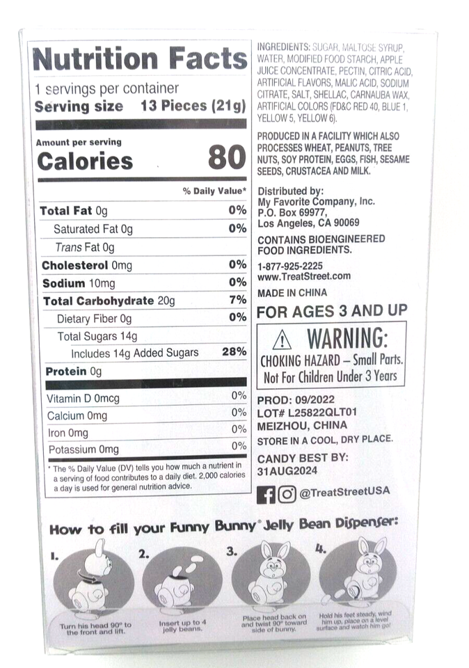 Funny Bunny SPECIAL EDITION Pooping Easter Candy Jelly Bean Dispenser