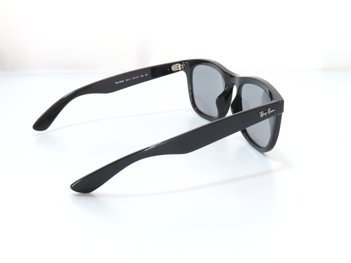 RAY BAN RB4260D 601 Black DARK GREY Unisex 57 mm Sunglasses | eBay