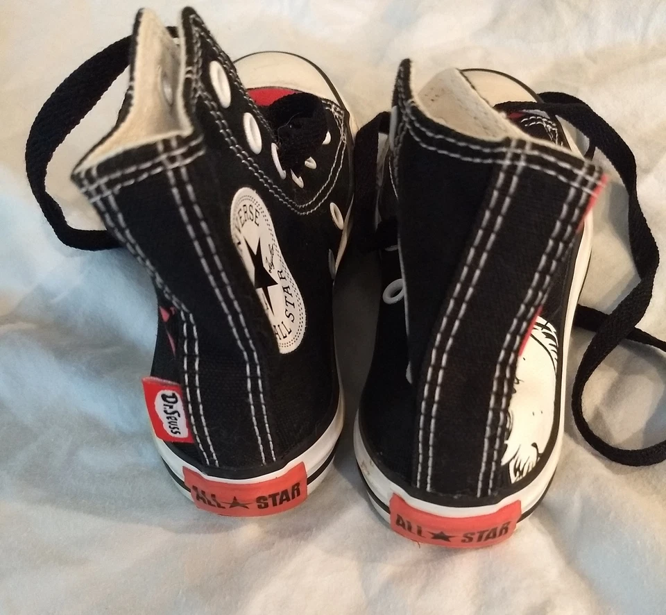 Высокий верх Converse Chuck Taylor All Star «Dr Seuss Cat in the Hat», младший, размер 11 - Изображение 4 из 4