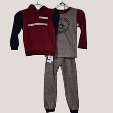 Original Penguin Boys 3-Piece Set With Hoodie Long Sleeve Shirt Pants Size 7