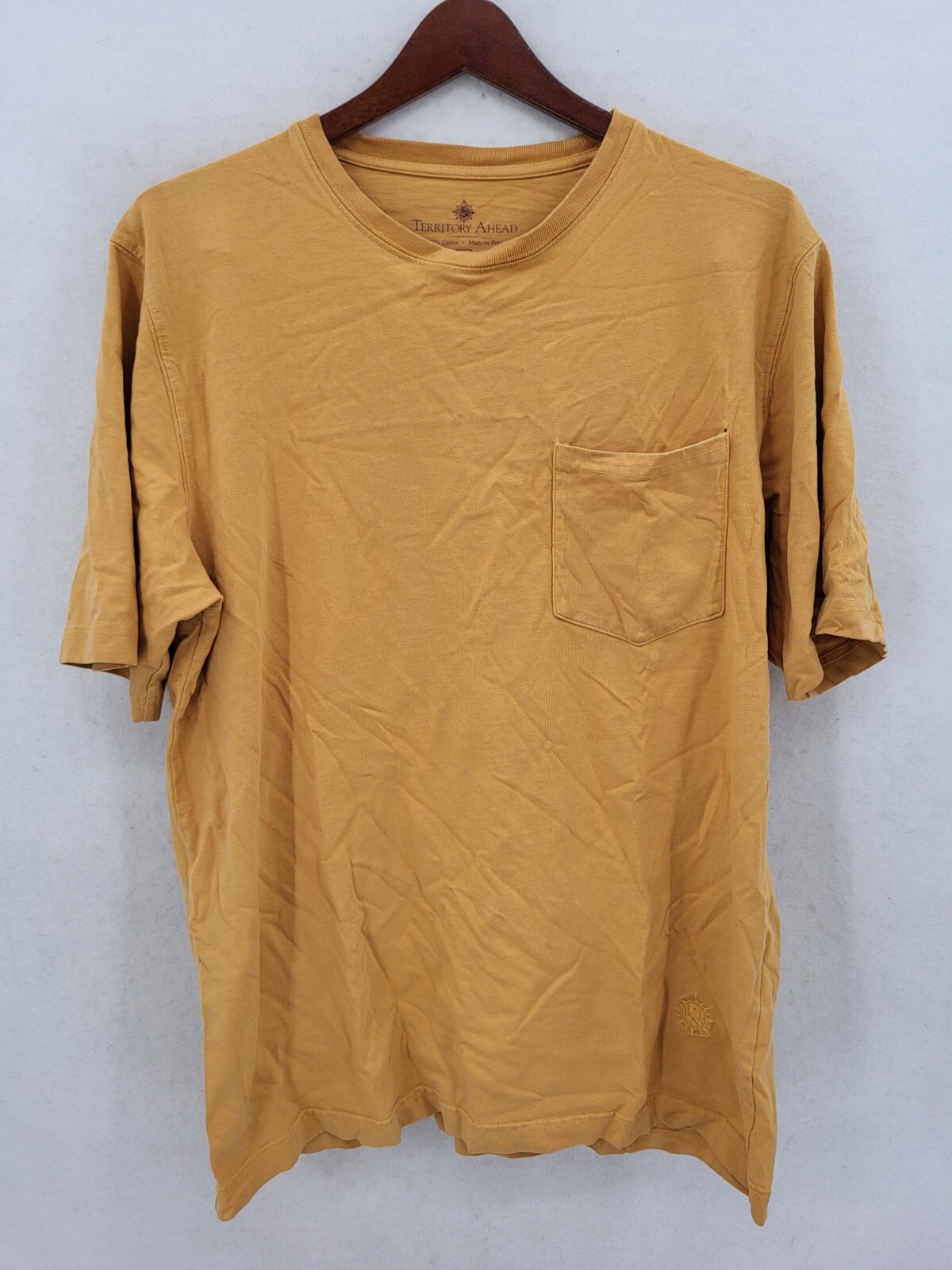 Territory Ahead Mens Dark Mustard Yellow Crew Neck Sh… Gem