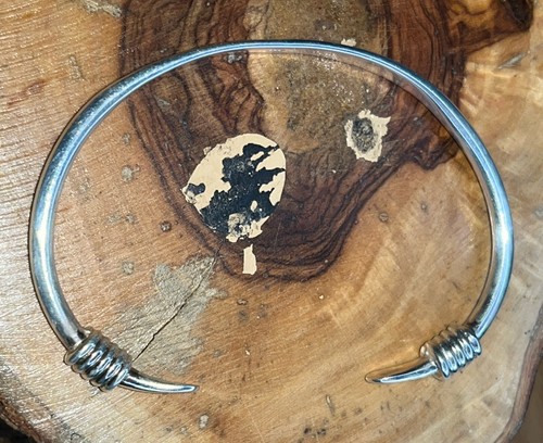 Sterling Silver 925 Unisex Cuff - 19.8g - c 3” Wide - Solid Item - Great Design - Picture 3 of 7