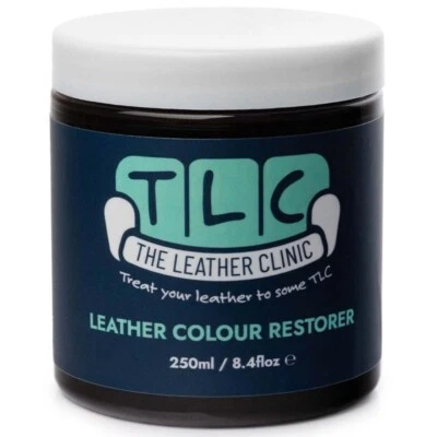 BLACK 250ml Leather Dye Restorer Balm Repair faded Sofas Chairs Bag Jacket Shoes