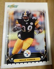 Willie Parker 2006 Score Super Bowl XLI Embossed Logo 215 SSP 1/1 Masterpiece SP