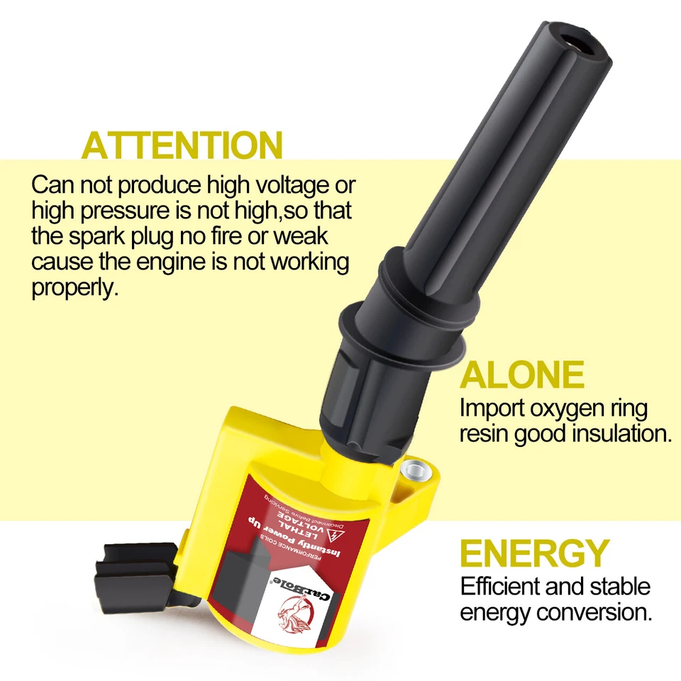 Paquete de 8 bujías de bobina de encendido DG508 para Ford Expedition 1999-2004 4,6 L 5,4 L V8 Foto 4 de 4