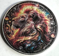 Leo - Zodiac - American Silver Eagle 1oz .999 Limited Edition Silver Dollar Coin