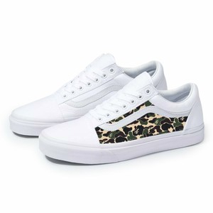 bape vans white