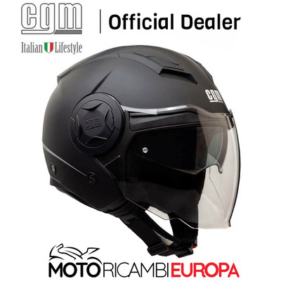 CASCO JET MOTO SCOOTER NERO DOPPIA VISIERA CGM 129 A ILLINOIS OMOLOGATO |  eBay
