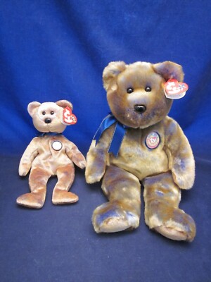 TY Beanie Buddies Clubby III 2000 Beanie Babies Teddy Bear NEW WITH TAG  NWT