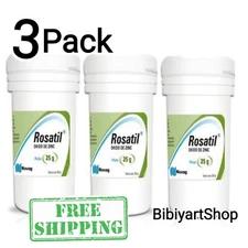 3x OXIDO DE ZINC OXIDE 25 %  30g  ROSATIL For Acne Psoriasis Excema Rash