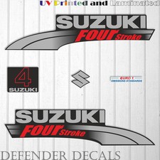 Kit adesivi decalcomania motore fuoribordo Suzuki 4HP quattro tempi riproduzione 4 HP