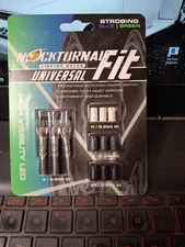 Rage Nockturnal Fit Universal Lighted Nocks, 3 pack, Strobing Blue Green