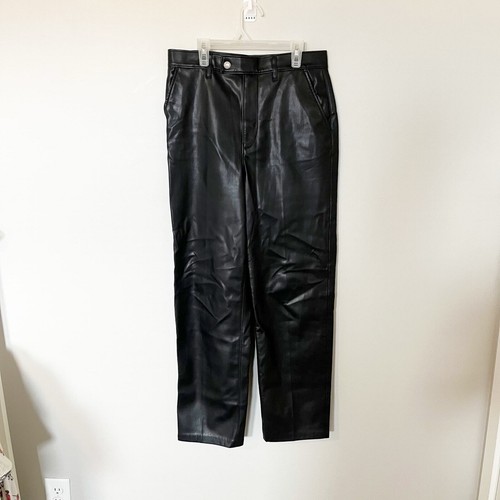 Levi's Math Club Slacks Black faux leather women’s 29x27