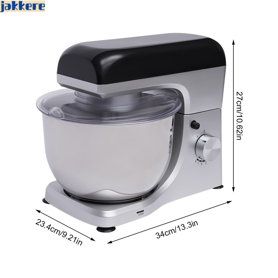 500W 110V 4.5L Commercial Food Dough Mixer Heavy Duty TiltHead 360