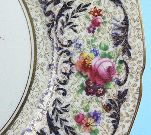 Royal Doulton Cabinet Plate Dated 1929 Hand Painted C Dean 10.75" Floral VTG - Picture 5 of 8