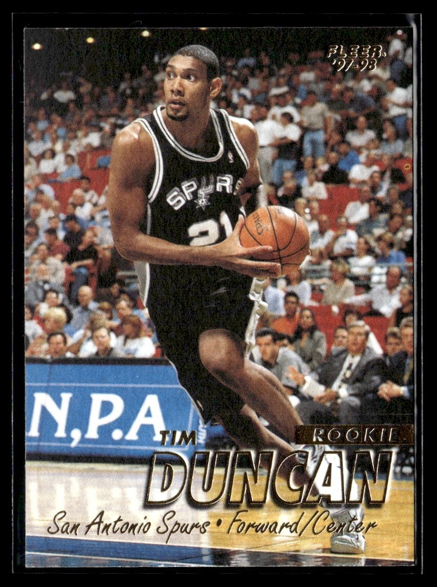 1997-98 Fleer Tim Duncan Rookie San Antonio Spurs #201